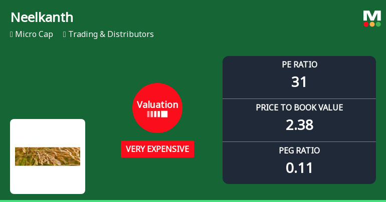 Neelkanth Ltd Valuation Shifts to Very Expensive Amid Mixed Market Returns