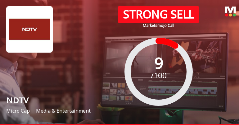 New Delhi Television Ltd is Rated Strong Sell