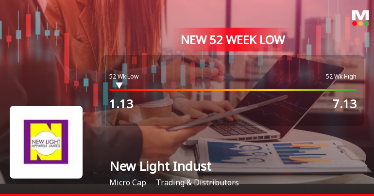 New Light Industries Ltd Falls to 52-Week Low Amidst Weak Financial Metrics