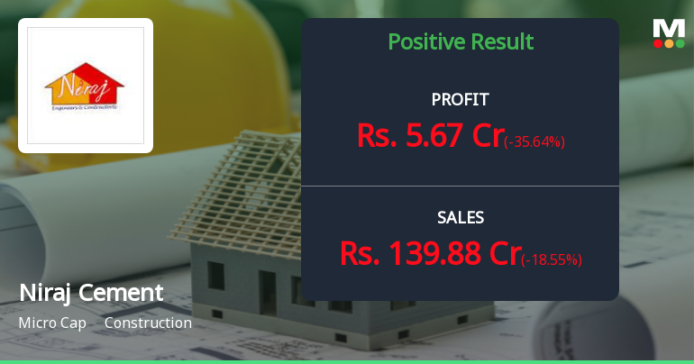 Niraj Cement Q3 FY26: Profit Surge Masks Revenue Decline and Margin Pressure
