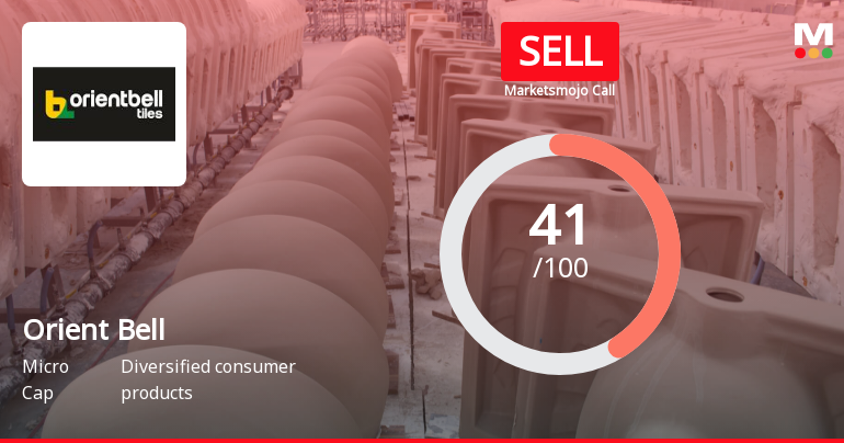 Orient Bell Ltd. is Rated Sell by MarketsMOJO