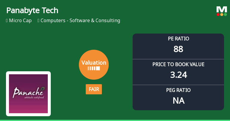 Panabyte Technologies Ltd Valuation Shifts to Fair Amidst Market Pressure