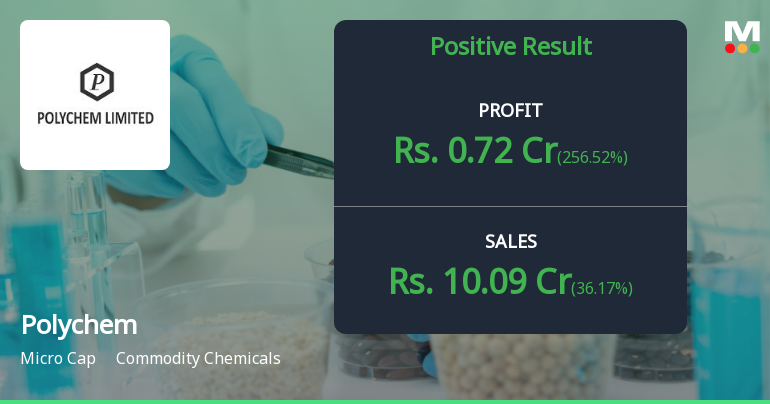 Polychem Ltd Q2 FY26: Profit Plunges 78% Amid Revenue Volatility and Margin Compression