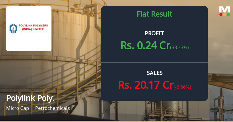 Polylink Polymers Q3 FY26: Margin Compression Persists Despite Stable Topline