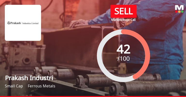 Prakash Industries Ltd is Rated Sell
