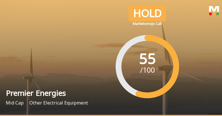 Premier Energies Ltd is Rated Hold by MarketsMOJO