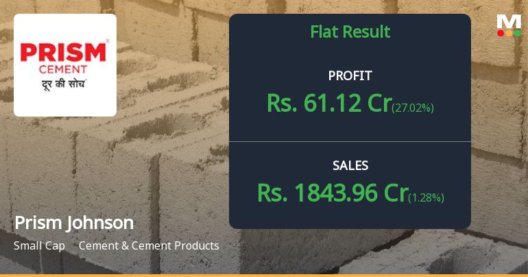 Prism Johnson Q3 FY26: Profit Surge Masks Underlying Margin Pressures