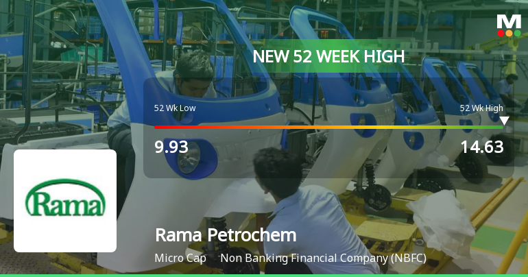 Rama Petrochemicals Ltd Hits New 52-Week High at Rs.14.63