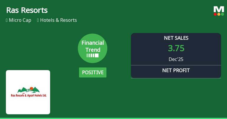 Ras Resorts & Apart Hotels Ltd Reports Positive Quarterly Financial Turnaround Amid Market Challenges