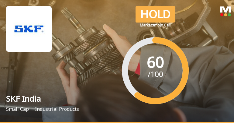 SKF India Ltd is Rated Hold by MarketsMOJO