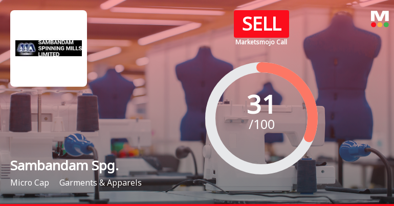 Sambandam Spinning Mills Ltd Upgraded to Sell on Technical Improvements Despite Weak Fundamentals