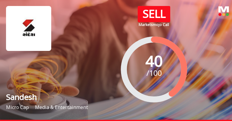 Sandesh Ltd. is Rated Sell by MarketsMOJO