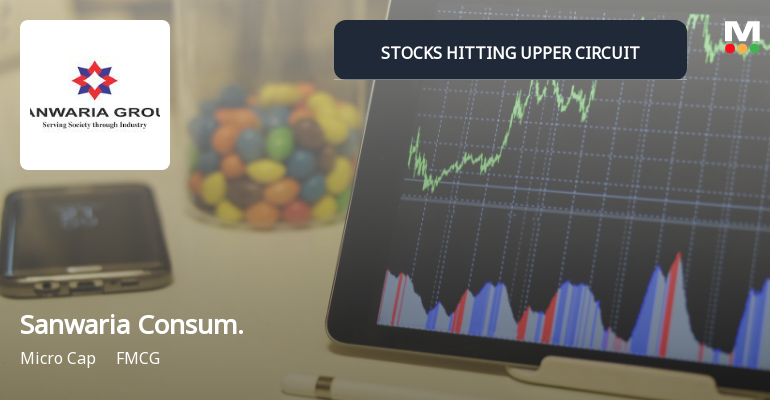 Sanwaria Consumer Ltd Hits Upper Circuit Amid Strong Buying Pressure