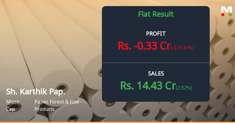 Shree Karthik Papers Q3 FY26: Losses Deepen as Margins Collapse