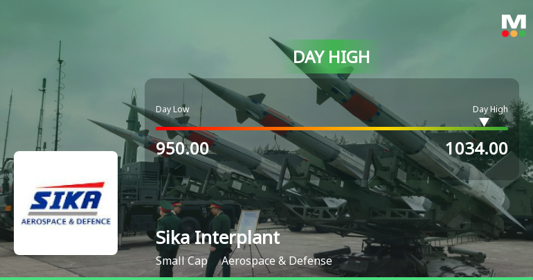 Sika Interplant Systems Ltd Hits Intraday High with 9.36% Surge on 12 Feb 2026