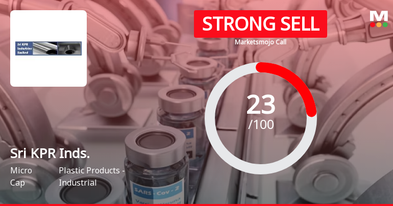 Sri KPR Industries Ltd is Rated Strong Sell