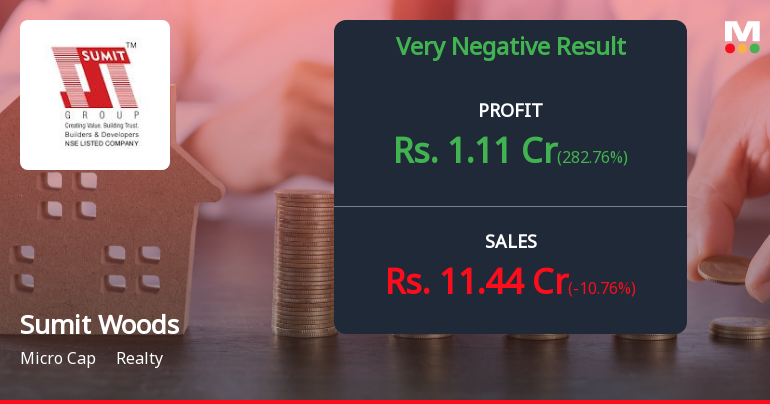 Sumit Woods Q3 FY26: Sharp Revenue Decline Drags Profitability Down 61%