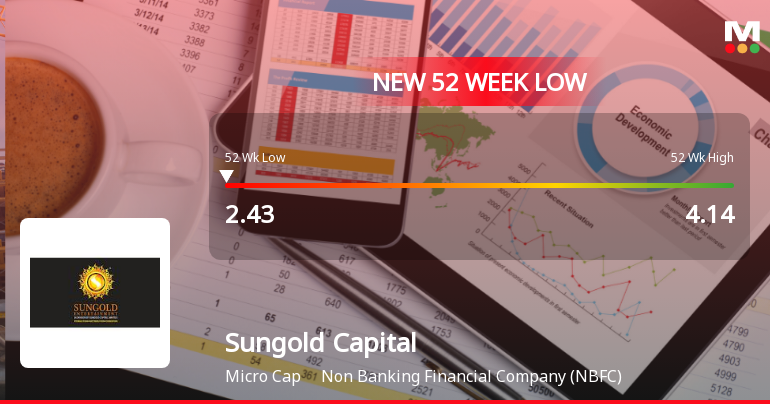 Sungold Capital Ltd Falls to 52-Week Low of Rs.2.43 Amidst Weak Fundamentals