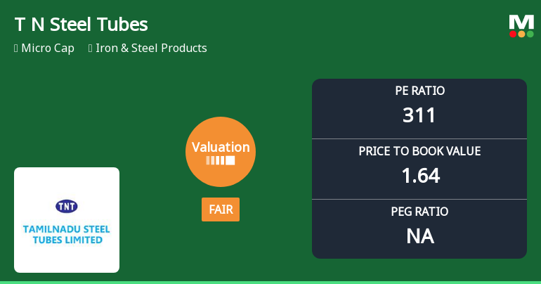 Tamilnadu Steel Tubes Ltd Valuation Shifts: From Expensive to Fair Amid Market Volatility