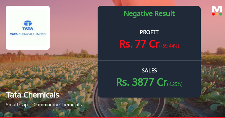 Tata Chemicals Q3 FY26: Profit Plunge Deepens as Margin Pressures Mount