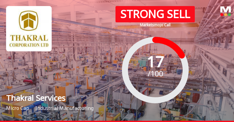 Thakral Services Downgraded to Strong Sell Amid Technical and Fundamental Weaknesses