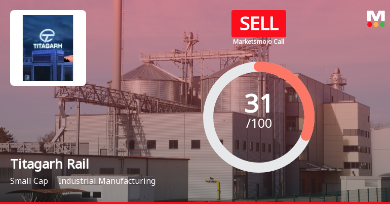 Titagarh Rail Systems Ltd Downgraded to Sell Amid Weak Financials and Bearish Technicals