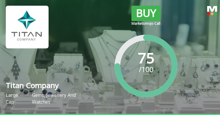 Titan Company Ltd Upgraded to Buy by MarketsMOJO on Strong Fundamentals and Technicals