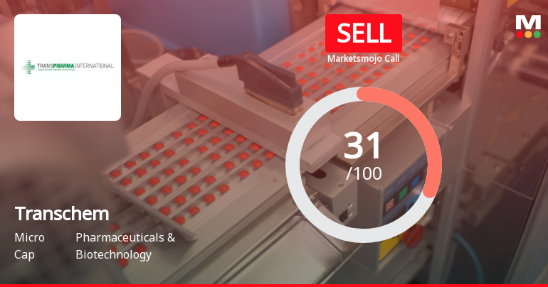 Transchem Ltd Upgraded from Strong Sell to Sell Amid Mixed Technical and Financial Signals