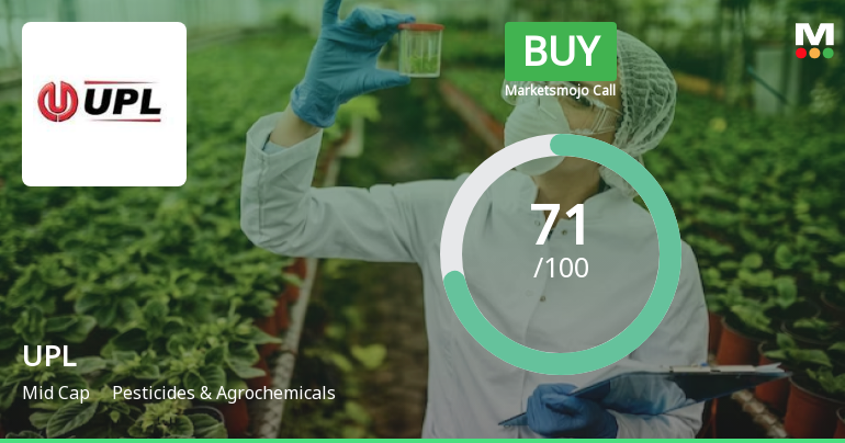 MarketsMOJO Upgrades UPL Ltd. to Buy on Improved Financials and Technicals