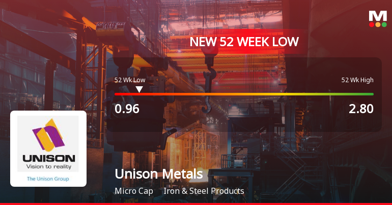 Unison Metals Ltd Falls to 52-Week Low Amid Continued Downtrend