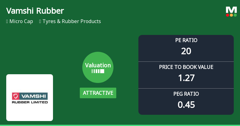 Vamshi Rubber Ltd Valuation Shifts Signal Renewed Price Attractiveness