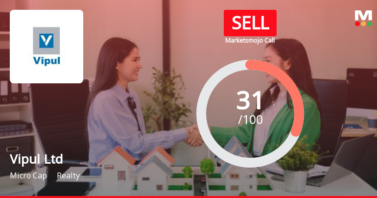 Vipul Ltd Upgraded to Sell as Technicals Improve Despite Weak Fundamentals