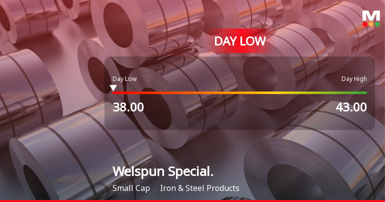 Welspun Specialty Solutions Ltd Hits Intraday Low Amid Price Pressure
