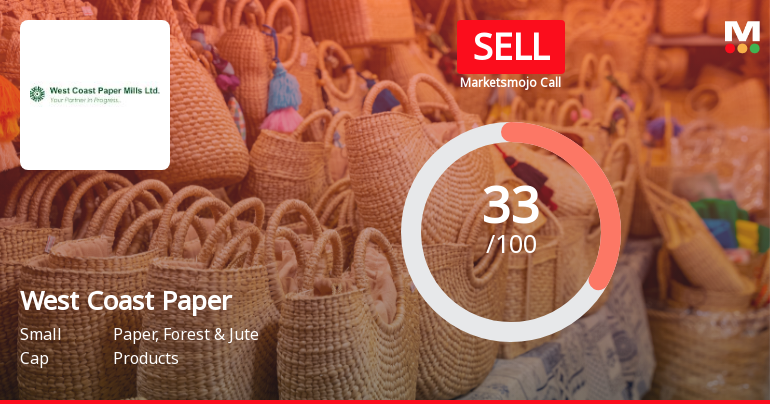 West Coast Paper Mills Ltd Upgraded to Sell on Technical and Valuation Improvements