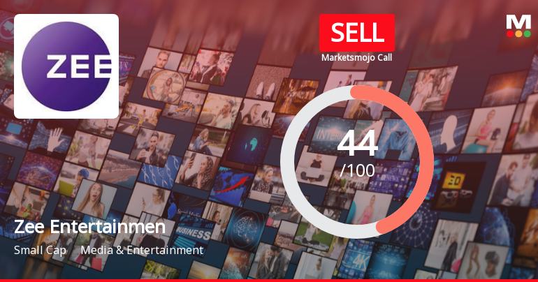 Zee Entertainment Enterprises Ltd Downgraded to Sell Amid Technical and Financial Weakness