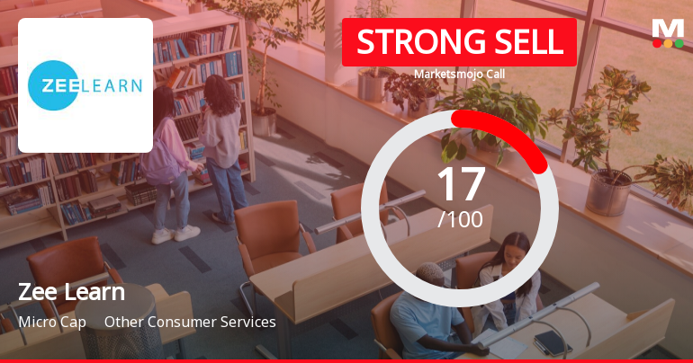 Zee Learn Ltd is Rated Strong Sell by MarketsMOJO