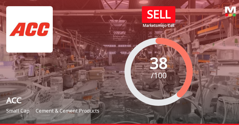 ACC Ltd is Rated Sell by MarketsMOJO
