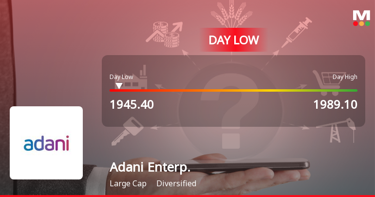 Adani Enterprises Ltd Hits Intraday Low Amid Price Pressure on 19 Mar 2026