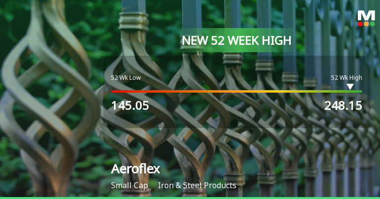 Aeroflex Industries Ltd Hits New 52-Week High at Rs.248.15
