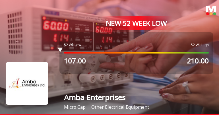 Markets Rally, But Amba Enterprises Ltd Sinks to 52-Week Low in Stock-Specific Sell-Off