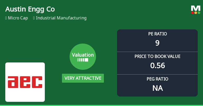 Austin Engineering Company Ltd: Valuation Shifts Signal Renewed Price Attractiveness Amid Market Challenges