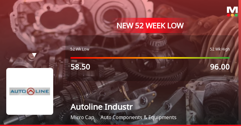 Autoline Industries Ltd Falls to 52-Week Low of Rs 48.41 as Sell-Off Deepens
