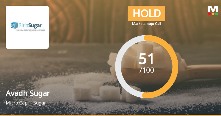 Avadh Sugar & Energy Ltd is Rated Hold