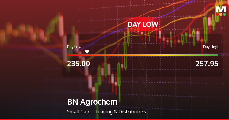 BN Agrochem Ltd Hits Intraday Low Amidst Significant Price Pressure