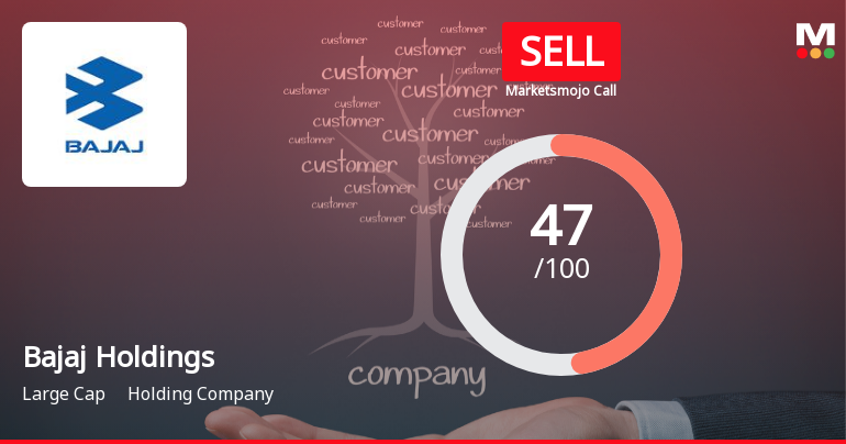 Bajaj Holdings & Investment Ltd Downgraded to Sell Amid Technical Weakness and Market Underperformance