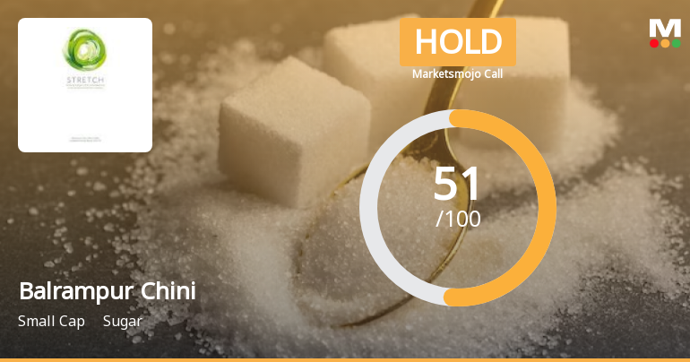 Balrampur Chini Mills Ltd is Rated Hold