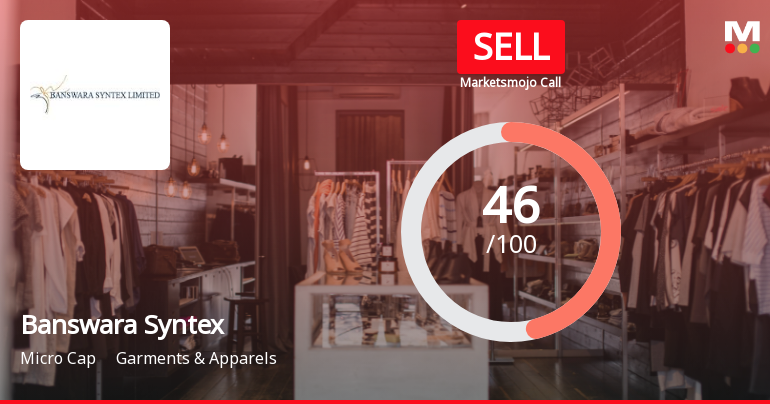 Banswara Syntex Ltd Downgraded to Sell Amid Technical Weakness and Debt Concerns