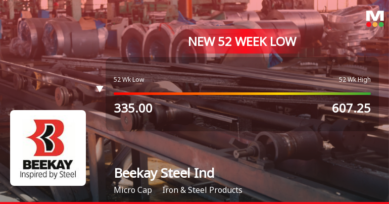 Markets Rally, But Beekay Steel Industries Ltd Sinks to 52-Week Low in Stock-Specific Sell-Off