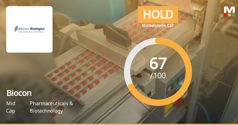 Biocon Ltd. Downgraded to Hold Amid Mixed Technicals and Valuation Signals