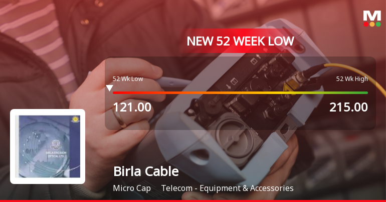 Markets Rally, But Birla Cable Ltd Sinks to 52-Week Low in Stock-Specific Sell-Off